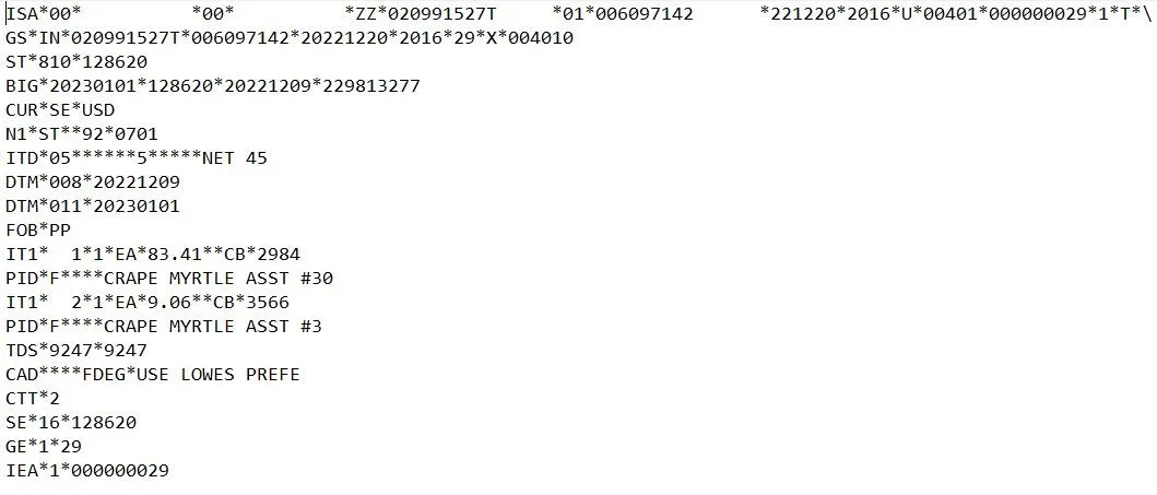 810 edi document