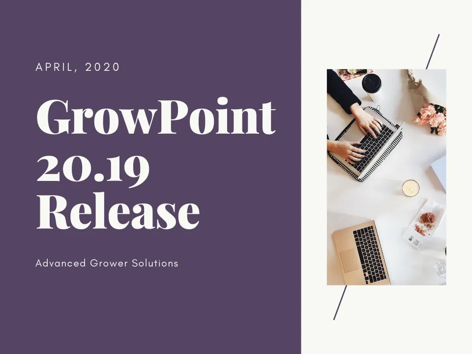 GrowPoint 20.19 Release