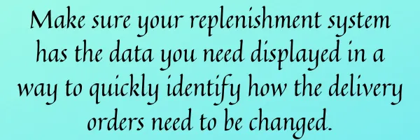 Make Sure Replenishment